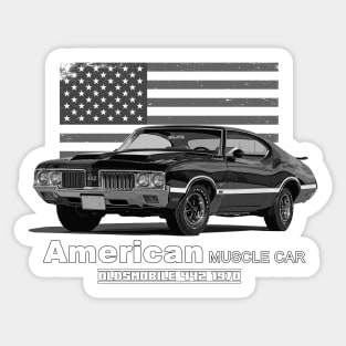 Oldsmobile 442 American Muscle Car 60s 70s Old is Gold Sticker